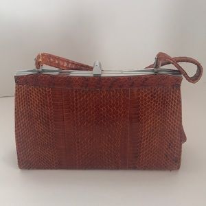 Vintage Snakeskin Handbag